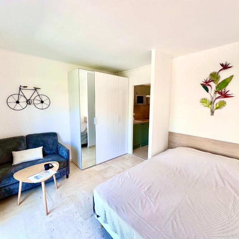 Nice studio with sleeping area, pool, parking, air conditioning - Appartement 1 Chambre - 2