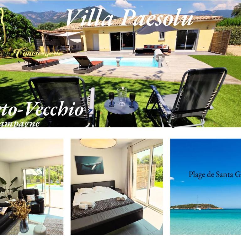 Villa 6 pers Piscine Chauffée Campagne Porto Vecchio - Maison 3 Chambres - 1