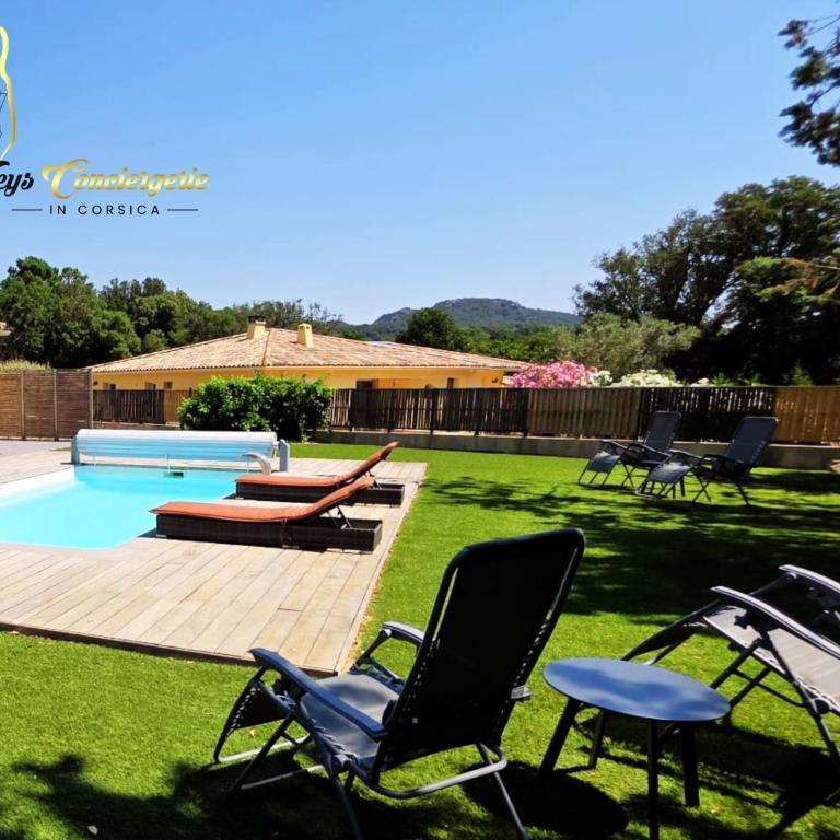 Villa 6 pers Piscine Chauffée Campagne Porto Vecchio - Maison 3 Chambres - 7