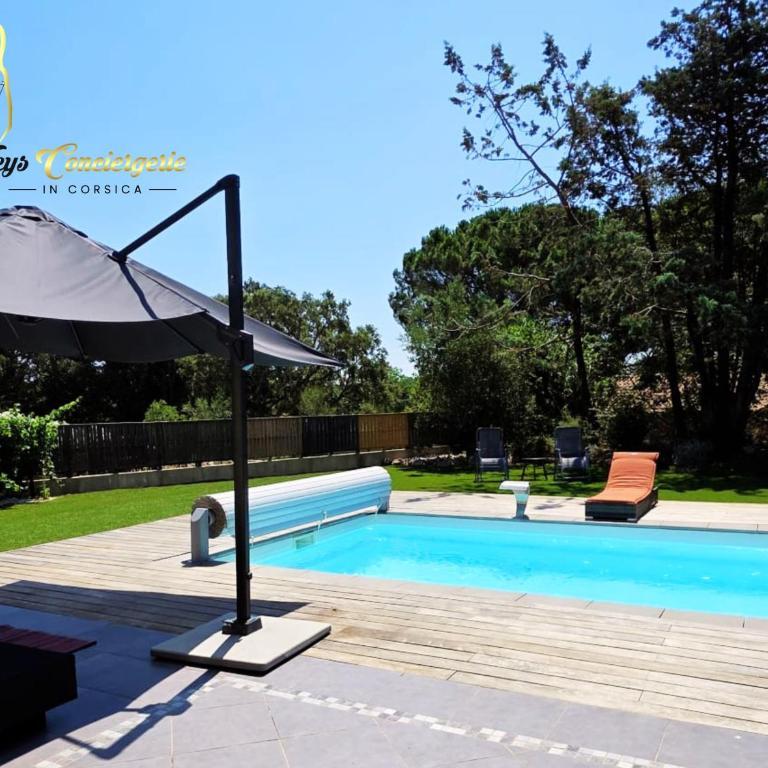 Villa 6 pers Piscine Chauffée Campagne Porto Vecchio - Maison 3 Chambres - 12