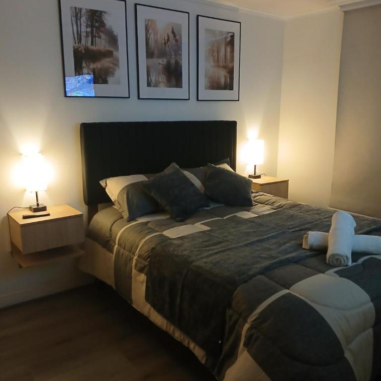 Moderno Depto 2D2B con parking a pasos del Metro - Two-Bedroom Deluxe Apartment with Balcony - 6
