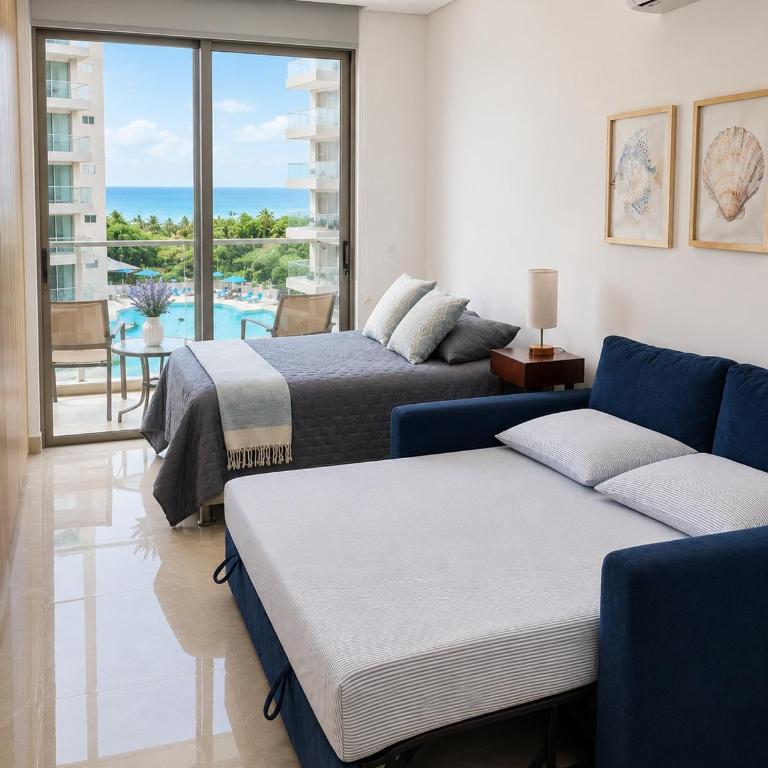 ApartSuite, vista al mar, Bello Horizonte Blue Flag - One-Bedroom Apartment - 6