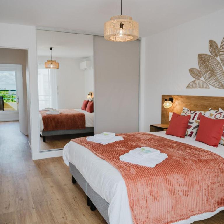 Antarès - Hyper-centre, vue bassin, 108 m2, 3 chambres, clim, parking, plage à 100 m - Appartement 3 Chambres – Vue sur Océan - 3