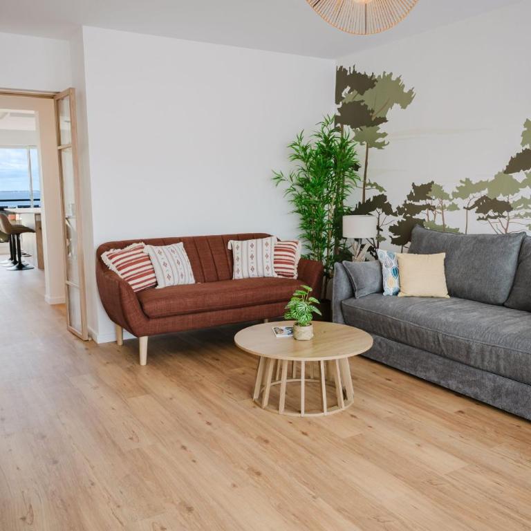 Antarès - Hyper-centre, vue bassin, 108 m2, 3 chambres, clim, parking, plage à 100 m - Appartement 3 Chambres – Vue sur Océan - 6