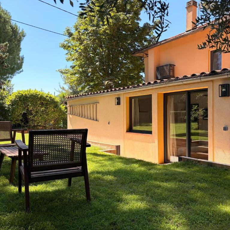 Studio Pie Calum Piscine et Verdure centre d'Aix - Apartment mit Gartenblick - 12