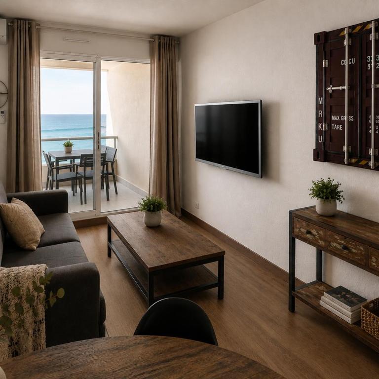 Évasion face à la mer Sète Corniche Balcon panoramique & appartement cosy - Studio - 4