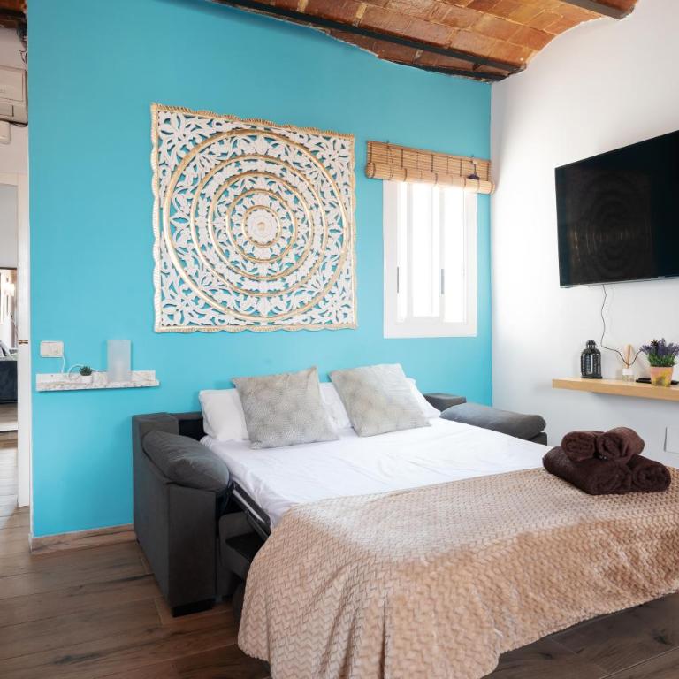 Atico con terraza 5 minutos a pie Fira Bcn, 4' metro Plza España, 15' Bcn centro - Apartamento de 1 dormitorio - 20