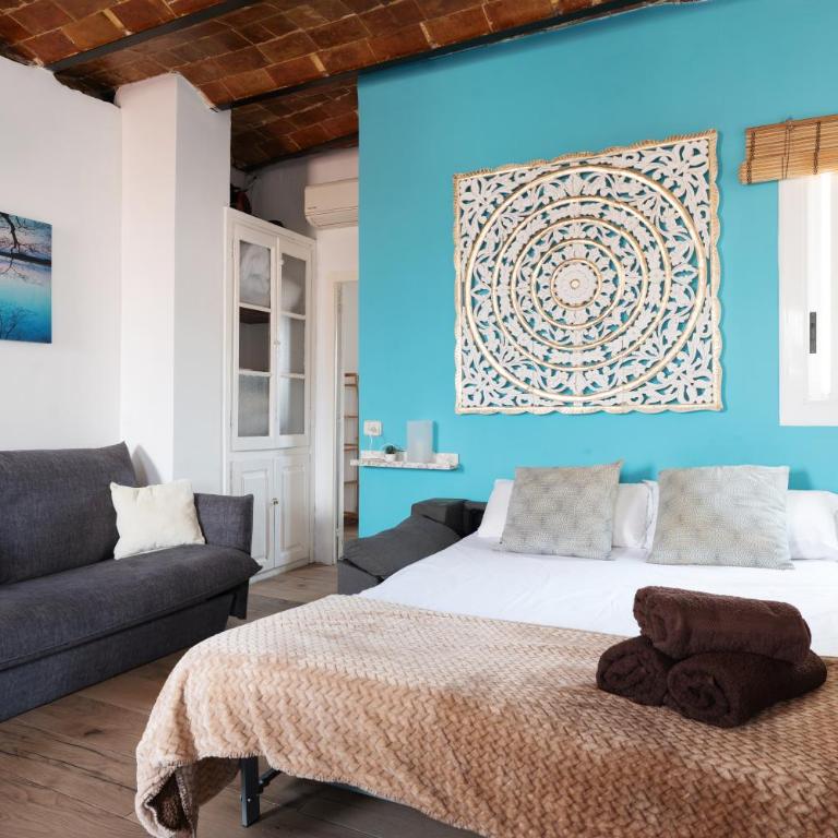 Atico con terraza 5 minutos a pie Fira Bcn, 4' metro Plza España, 15' Bcn centro - Apartamento de 1 dormitorio - 21