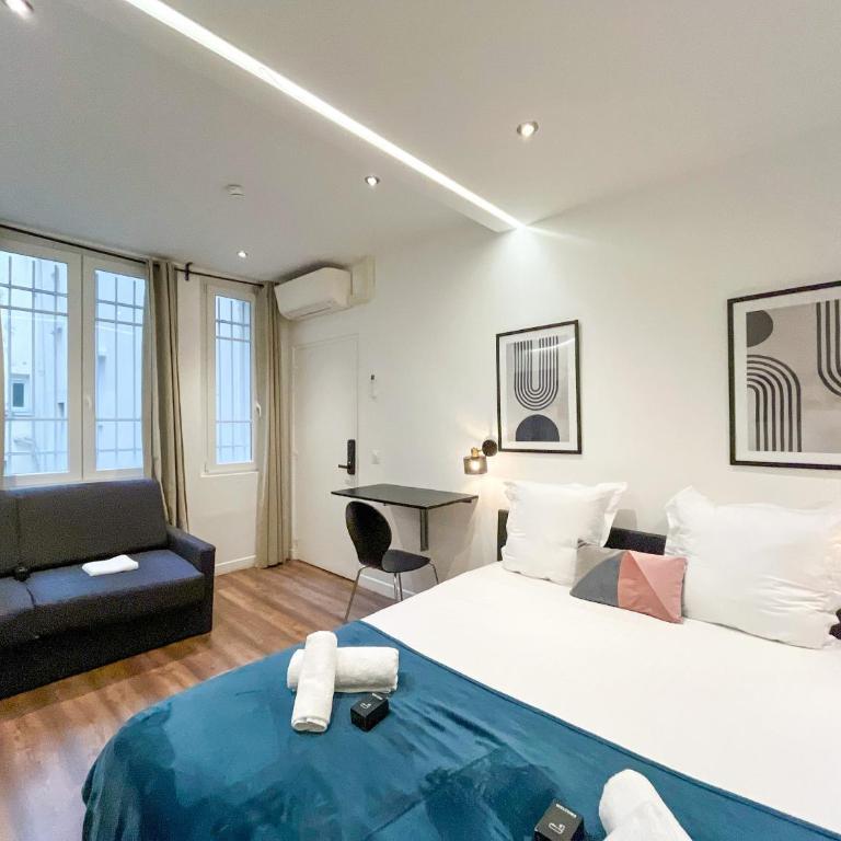 UrbanFlat 202 - Studio confortable pour 4 au centre de Paris - Studio - 20