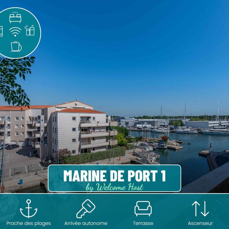Marine de port, calme et plage - Apartment - 1