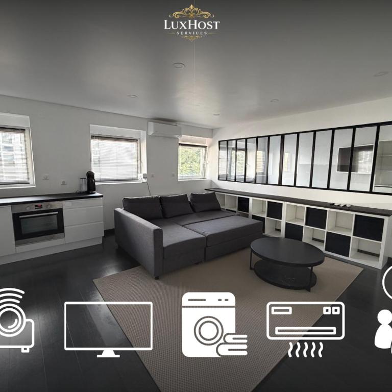 Suite moderne avec vidéo projecteur - Appartement 1 Chambre - 1