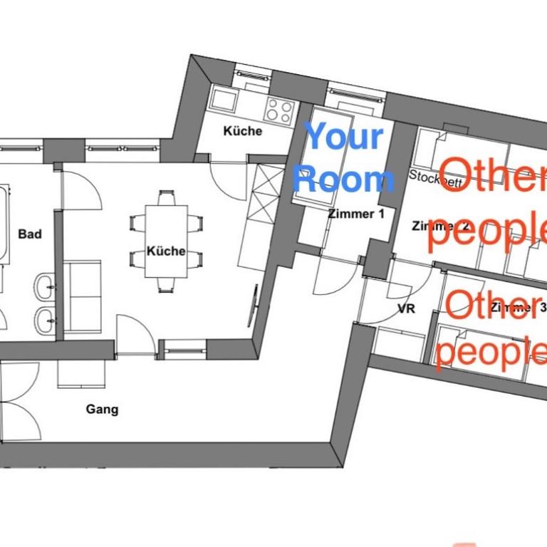 Villa Rebuli - room One - zentral in Top 3 - Einzelzimmer - 2