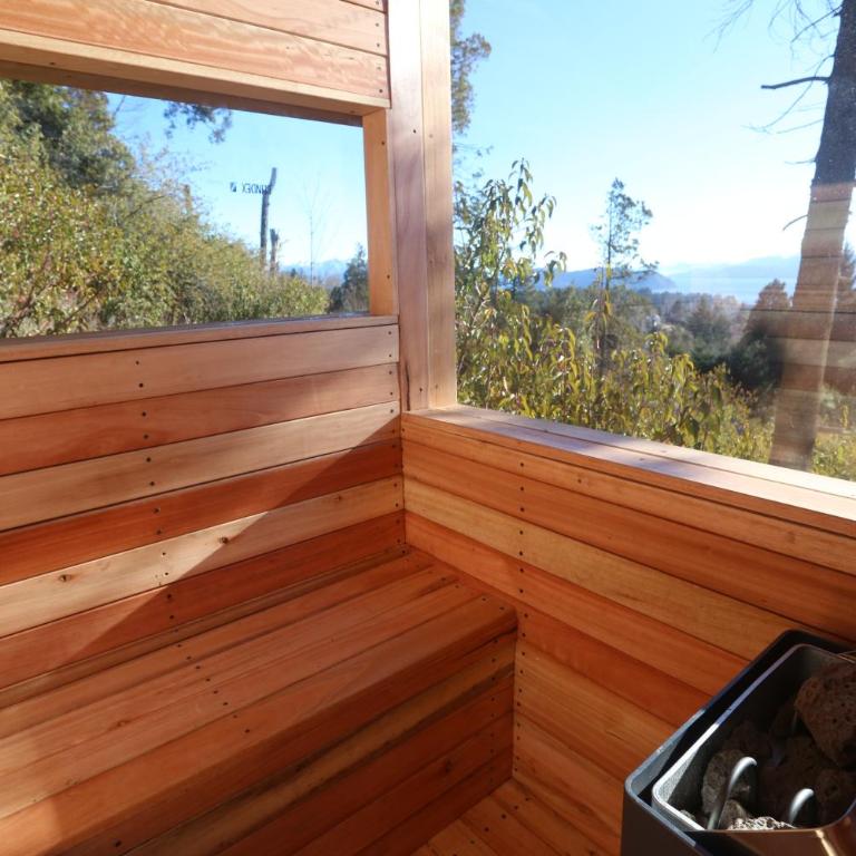 Refugio de bosque con Jacuzzi en terraza y Vista panorámica al lago - Casa de 2 dormitorios - 58