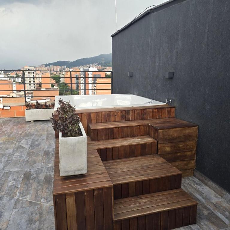Loft La Matea Premium Jacuzzi Privado - One-Bedroom Apartment with Rooftop Spa Bath - 44