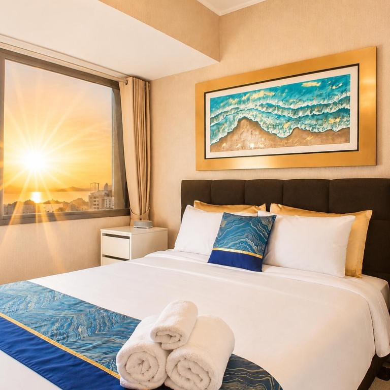 Luxury Oceanfront 3BR Apartment 15 Minutes to the Airport, Fast WiFi, Pool, Gym, Sauna and Free Parking - Three-Bedroom Apartment - 19