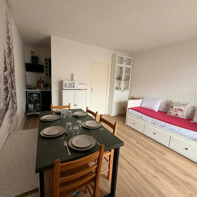 Studio 6 personnes au pied des pistes avec parking - One-Bedroom Apartment - 5