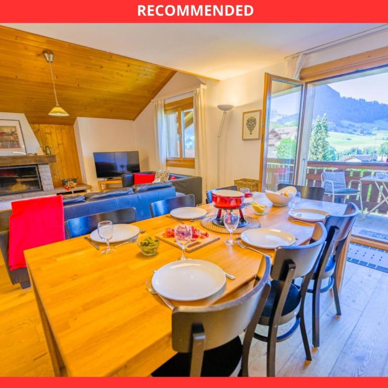 Duplex panoramique au cœur de Château d Œx - Apartment - auf 2 Etagen - 1