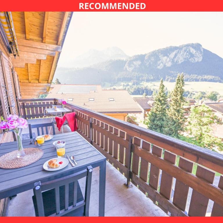 Duplex panoramique au cœur de Château d Œx - Apartment - auf 2 Etagen - 2