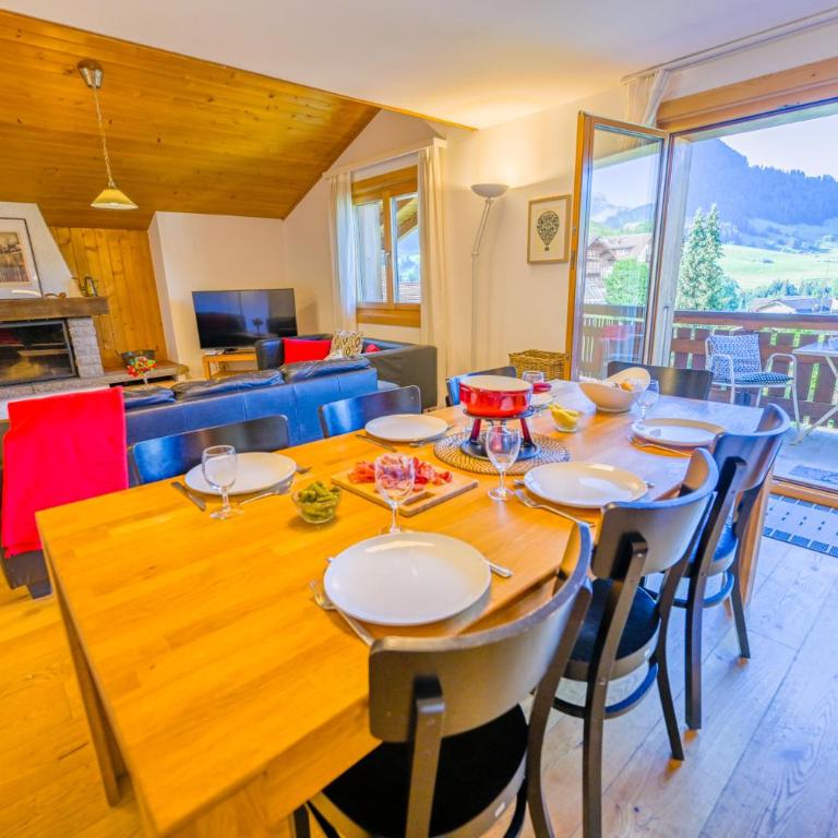 Duplex panoramique au cœur de Château d Œx - Apartment - auf 2 Etagen - 65