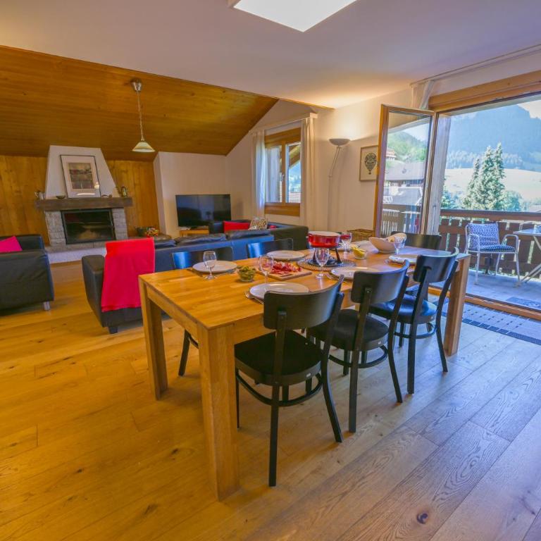 Duplex panoramique au cœur de Château d Œx - Apartment - auf 2 Etagen - 77