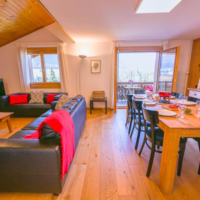 Duplex panoramique au cœur de Château d Œx - Apartment - auf 2 Etagen - 46