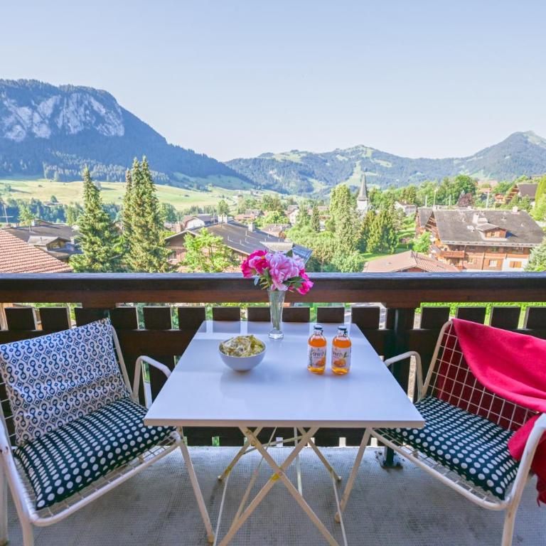 Duplex panoramique au cœur de Château d Œx - Apartment - auf 2 Etagen - 56