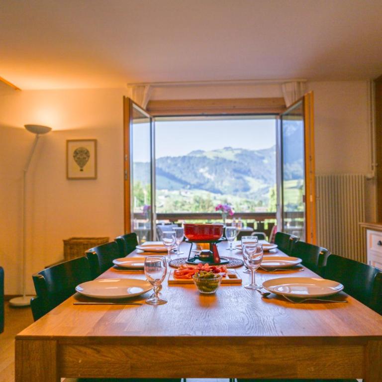 Duplex panoramique au cœur de Château d Œx - Apartment - auf 2 Etagen - 68