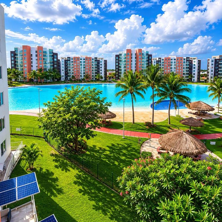 Exclusivo Apartamento 2 dormitorios con piscina en Cancún - Apartamento de 2 dormitorios - 1
