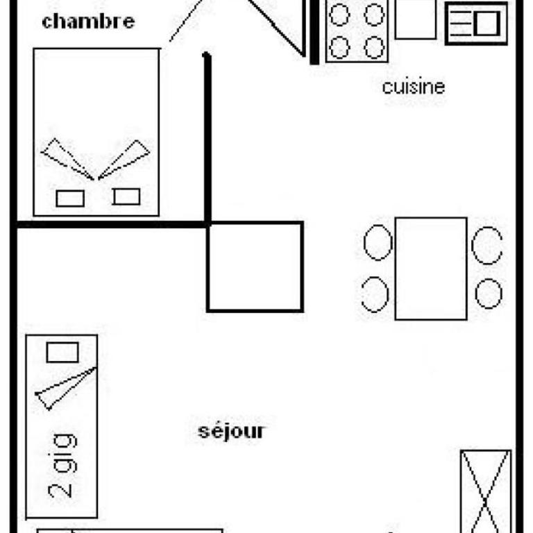 Résidence Le Nanda Devi - 2 Pièces 5 pers - LE NANDA DEVI - 105ND- PLAGNE CENTRE MAE-8894 - Appartement - 7