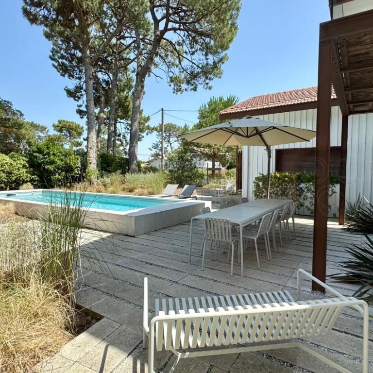 Magnifique villa d'architecte avec vue sur le Bassin d'Arcachon au village du Canon - Cap Ferret - Villa - 4