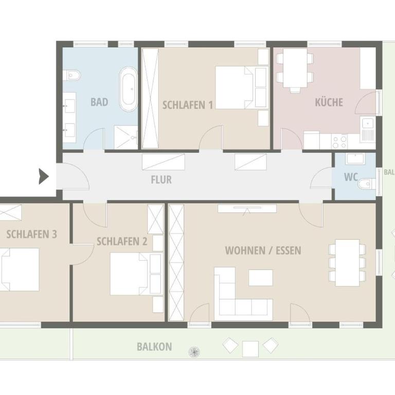 Haus Castell - Ferienwohnung mit 3 Schlafzimmern – 406 - 17