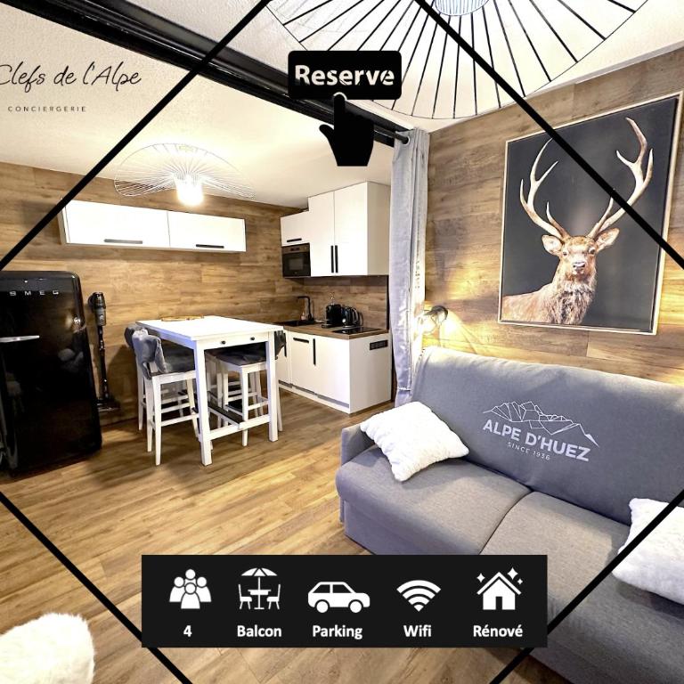 Logement cosy & rénové - Vue exceptionnelle - Apartment mit 1 Schlafzimmer, Balkon und Bergblick - 1