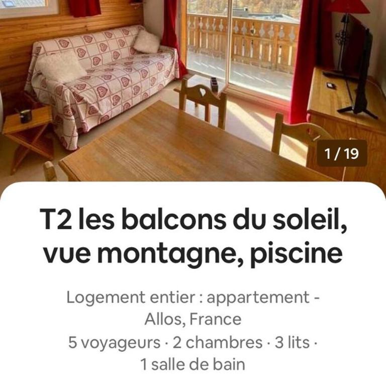 T2 view, skiing, summer pool Balcons du Soleil - Appartement - 11