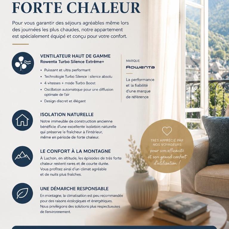 AU 47 ALLÉES D'ETIGNY - VILLA VICTORIA - CENTRAL & STANDING - avec parking - Linge de lit et de toilette inclus - Appartement avec Vue sur la Montagne - 2