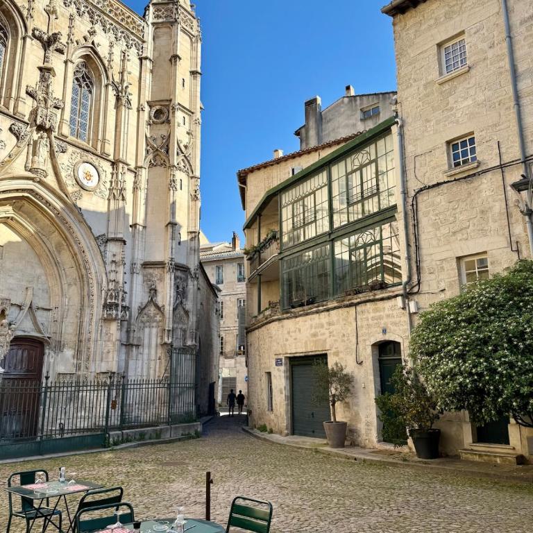 Cocon de charme rénové au pied du Palais des Papes - Apartment mit 1 Schlafzimmer - 10