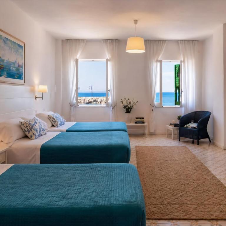 Hotel Baia Di Puolo - Camera Familiare con Vista Mare - 1