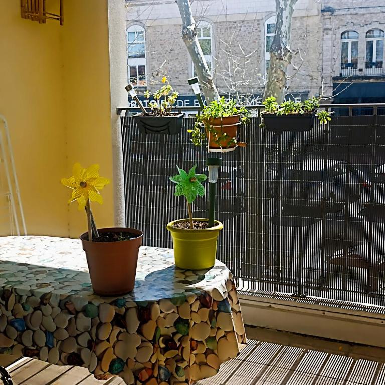 Mauguio-Village Apt T2 Tout Confort, Lumineux, Clim, Wifi, Balcon, parking couvert, 15 mn de la mer, de Montpellier - Appartement 1 Chambre - 8