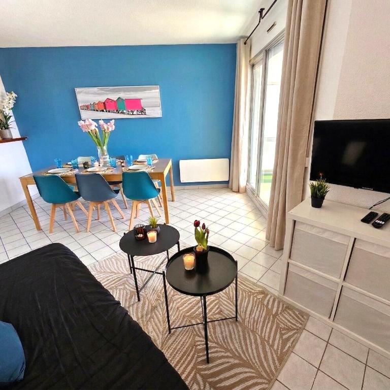 LE MARTY 7 Vue Mer Centre Terrasse Garage Piscine Climatisation - Apartment - 6