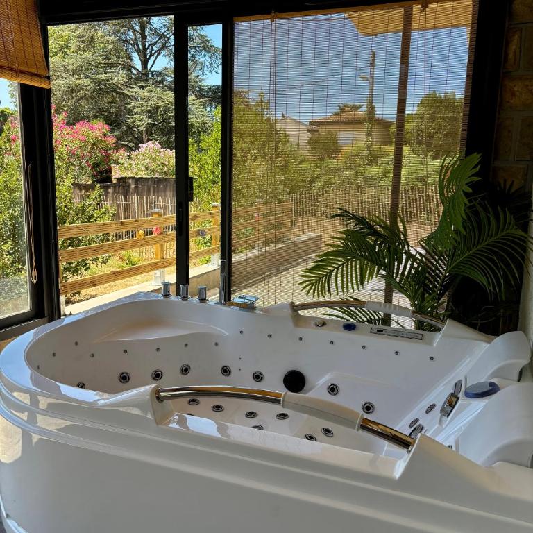 Casa Alma, Vue Cité, jacuzzi balnéo, clim, jardin, parking gratuit - Apartment mit 1 Schlafzimmer - 9