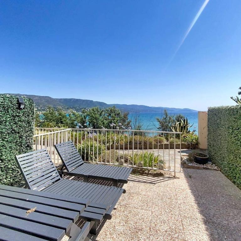 Studio en bord de mer, rez de jardin, accès plage - FR-1-610-90 - Estudio - 1