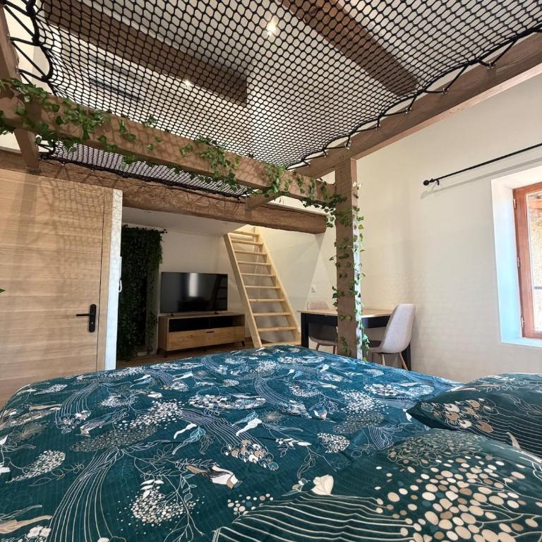 Studio atypique avec filet suspendu & mezzanine - Appartement 1 Chambre - 4