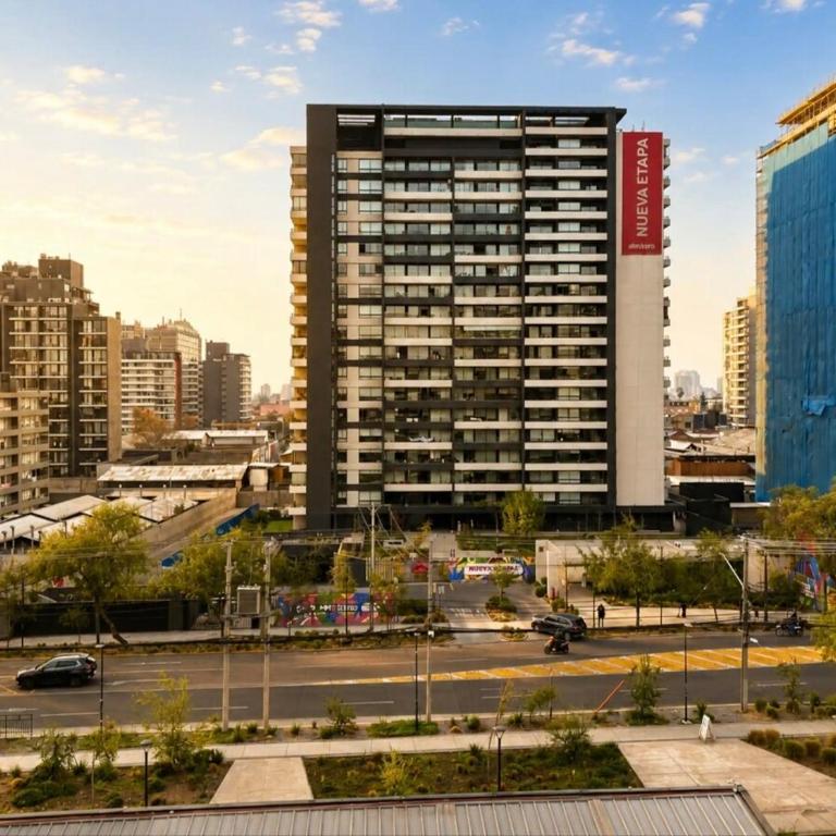 Moderno apto en Ñuñoa cercano al metro Irarrazaval y Barrio Italia con Aire Acondicionado - Two-Bedroom Apartment - 4