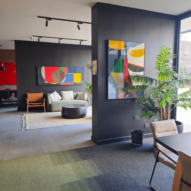 Moderno apto en Ñuñoa cercano al metro Irarrazaval y Barrio Italia con Aire Acondicionado - Two-Bedroom Apartment - 6