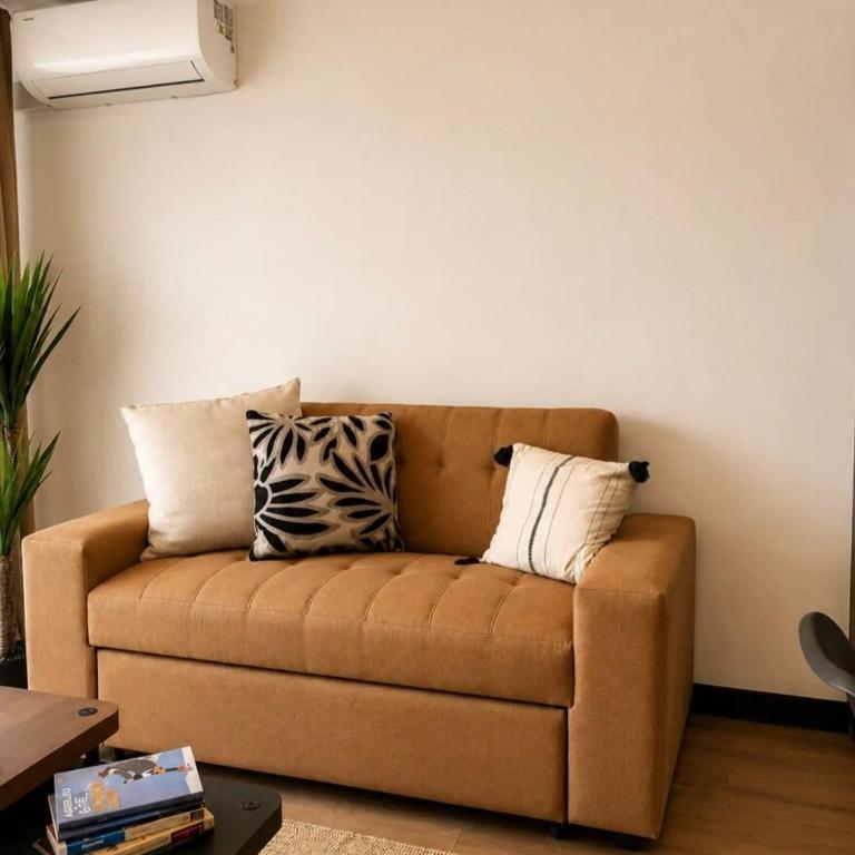 Moderno apto en Ñuñoa cercano al metro Irarrazaval y Barrio Italia con Aire Acondicionado - Two-Bedroom Apartment - 16