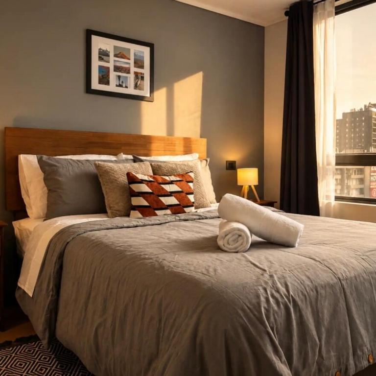 Moderno apto en Ñuñoa cercano al metro Irarrazaval y Barrio Italia con Aire Acondicionado - Two-Bedroom Apartment - 24