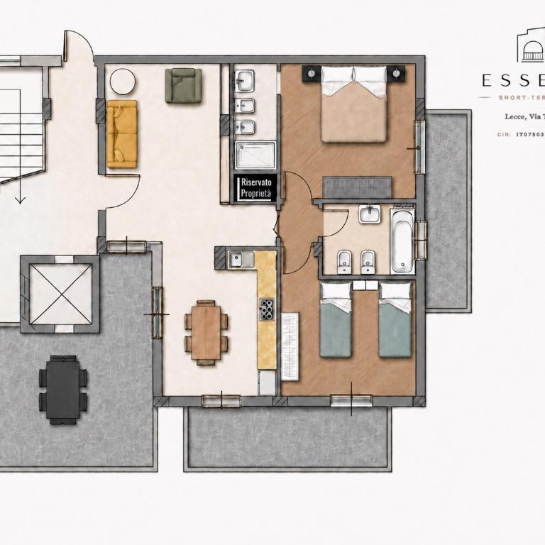 Essenza, short-term rental in Lecce - Appartamento con 2 Camere da Letto - 7