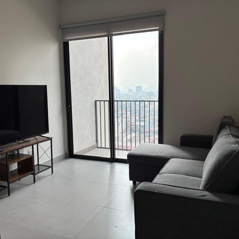 Adhoc Torre Colonia Executive Apartments Monterrey Downtown - Apartamento de 1 Dormitorio con balcón y vistas a la ciudad - 13