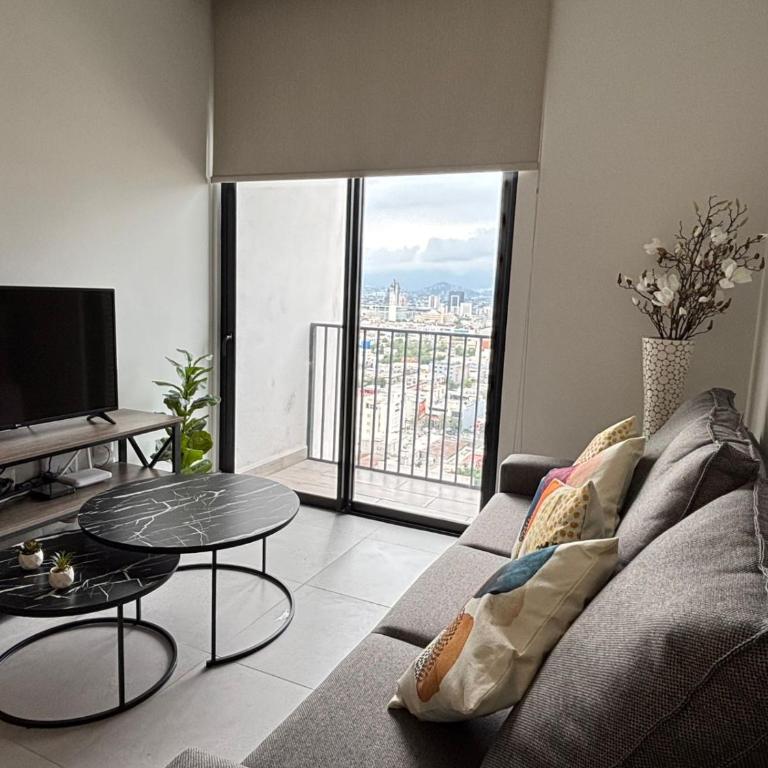 Adhoc Torre Colonia Executive Apartments Monterrey Downtown - Apartamento Deluxe de 1 dormitorio con vistas a la ciudad - 6