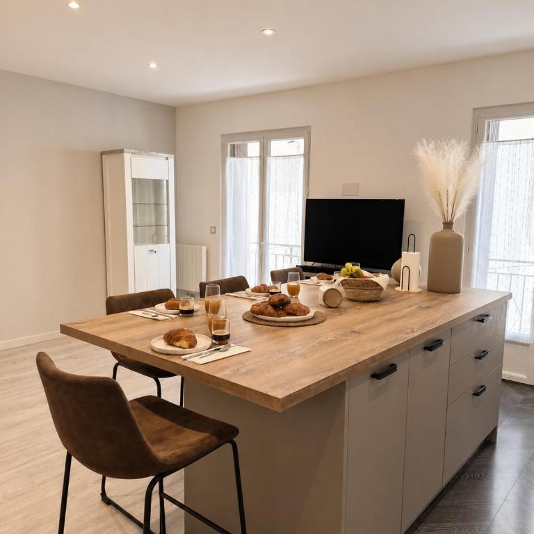 Appartement Design-Centre Historique-Climatisation-Wi-Fi Fibre-Lit 160 cm - Appartement 1 Chambre Classique avec Lit King-Size - 6