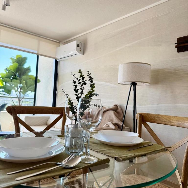 Moderno apartamento en Ñuñoa Estadio Nacional - Two-Bedroom Apartment with Balcony - 4